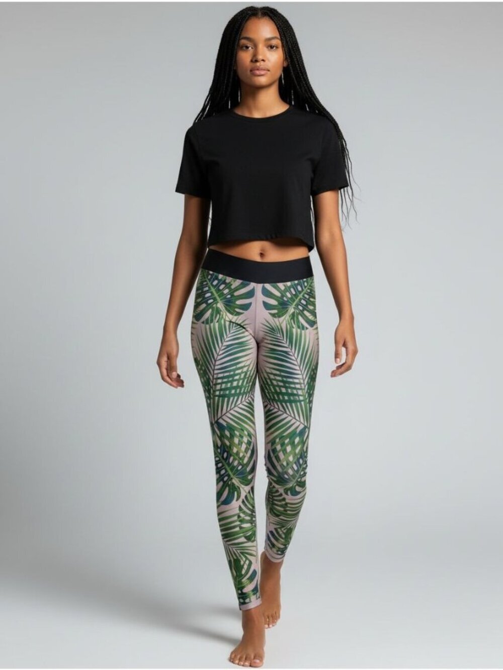 Ultracor Palm Tree Print Leggings S Soulcycle Collaboration